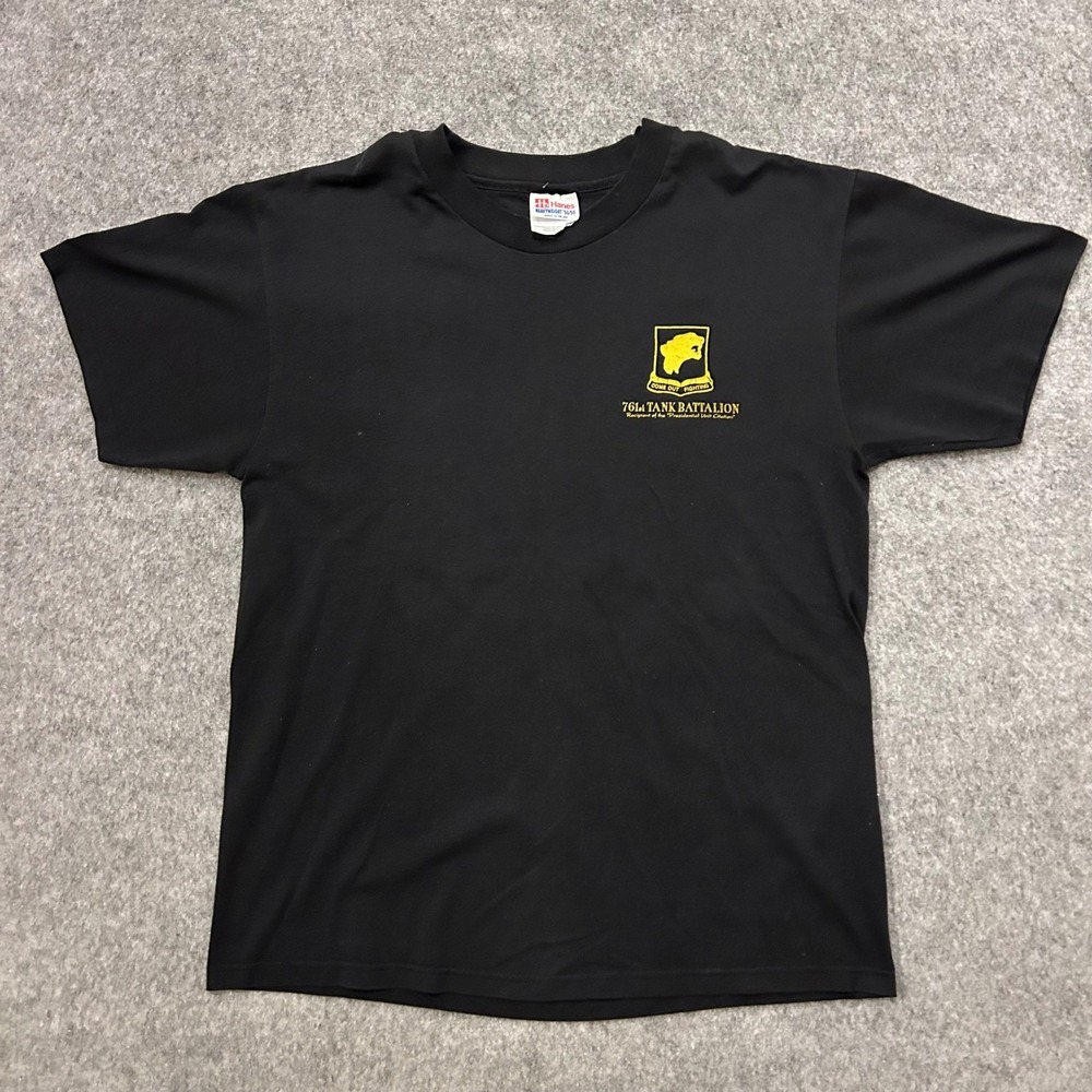 Vintage Black Panther Tank Battalion Annual Reunion Army‎ T Shirt Adult Medium